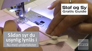 Sådan syr du usynlig lynlås i - en gratis Stof og Sy Guide